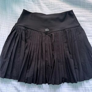 Alo Grand Slam Tennis Skirt in Black